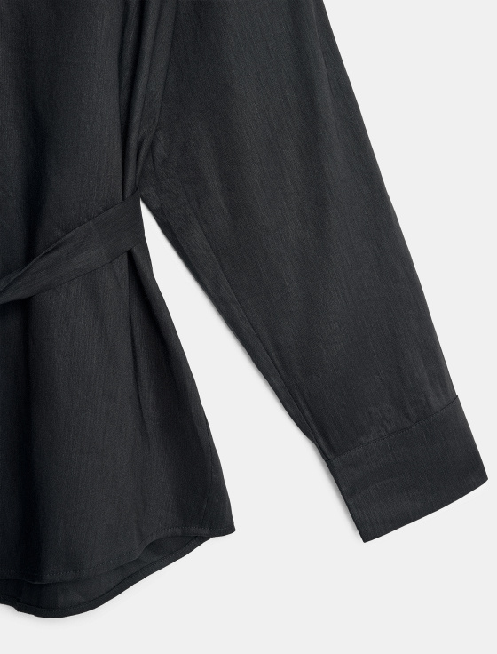 блуза из вискозы и льна с поясом - цена, описание и отзывы - фото №4