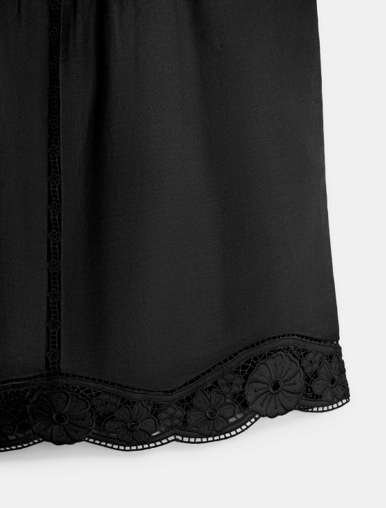 топ из рами и хлопка с перфорированной вышивкой - цена, описание и отзывы - фото №5