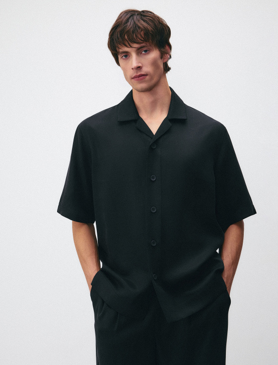 рубашка из 100% лиоцелла с коротким рукавом - цена, описание и отзывы - фото №2