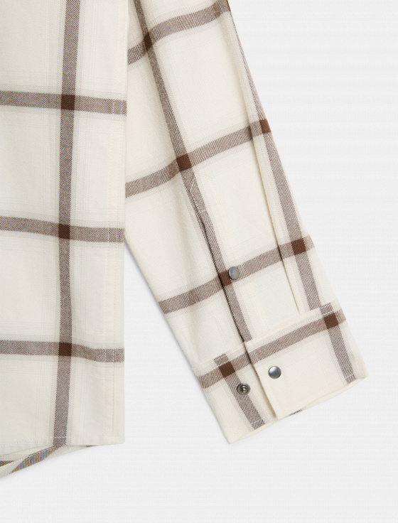 рубашка из 100% хлопка в клетку - цена, описание и отзывы - фото №5