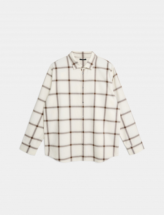 рубашка из 100% хлопка в клетку - цена, описание и отзывы - фото №1