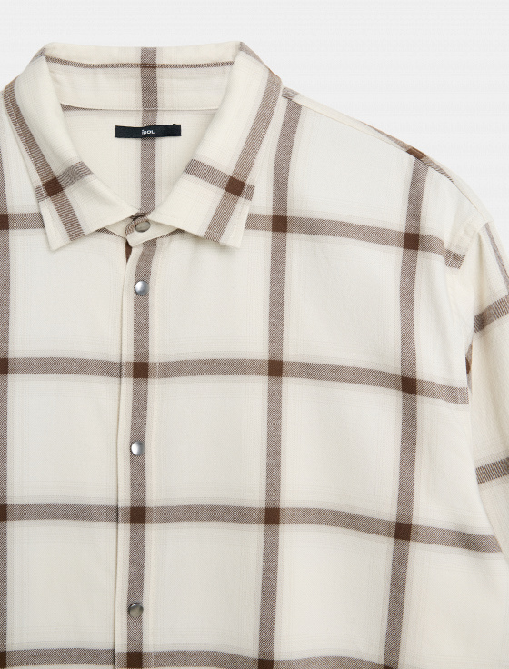 рубашка из 100% хлопка в клетку - цена, описание и отзывы - фото №3