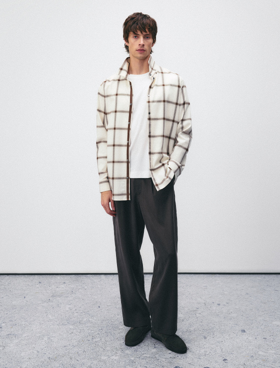 рубашка из 100% хлопка в клетку - цена, описание и отзывы - фото №4