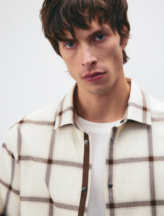 рубашка из 100% хлопка в клетку - цена, описание и отзывы - фото №5