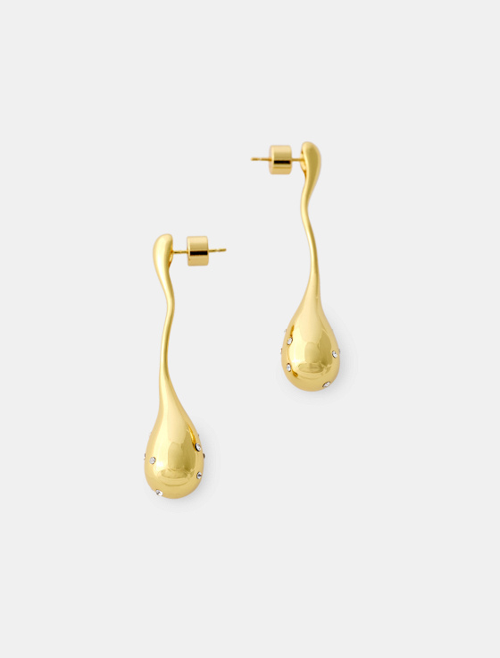 серьги-капли с кристаллами - цена, описание и отзывы - фото №2