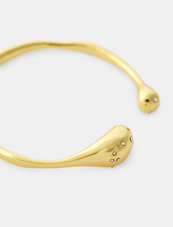 браслет незамкнутый с кристаллами - цена, описание и отзывы - фото №2