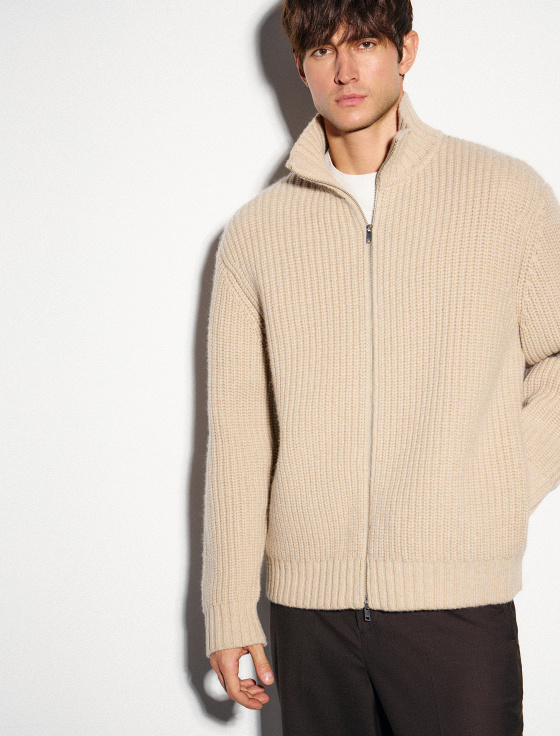 кардиган на молнии из 100% шерсти - цена, описание и отзывы - фото №2