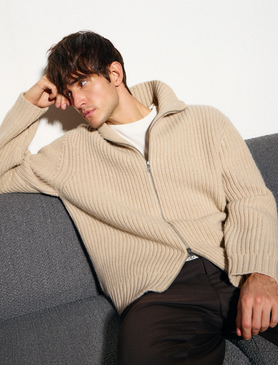 кардиган на молнии из 100% шерсти - цена, описание и отзывы - фото №2