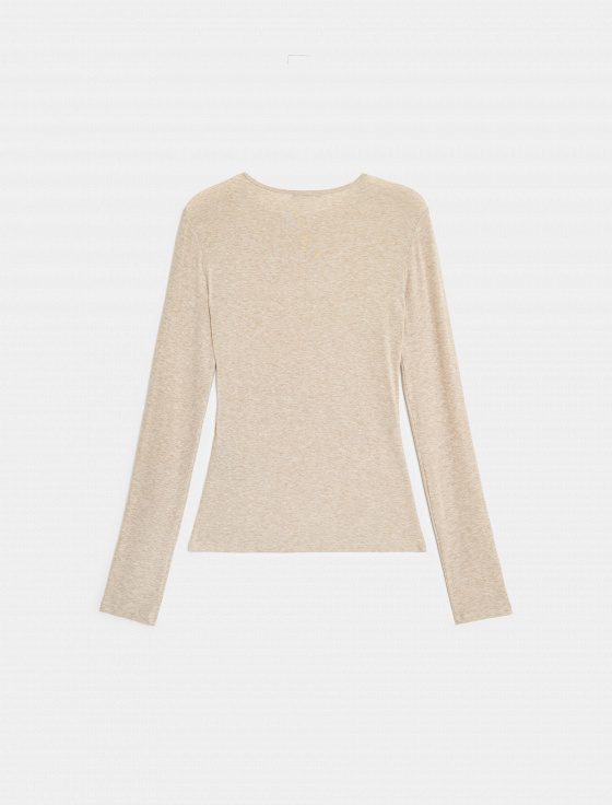 лонгслив из тенсела и шерсти - цена, описание и отзывы - фото №6