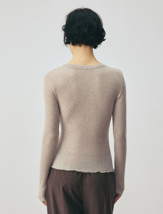 лонгслив из тенсела и шерсти - цена, описание и отзывы - фото №3