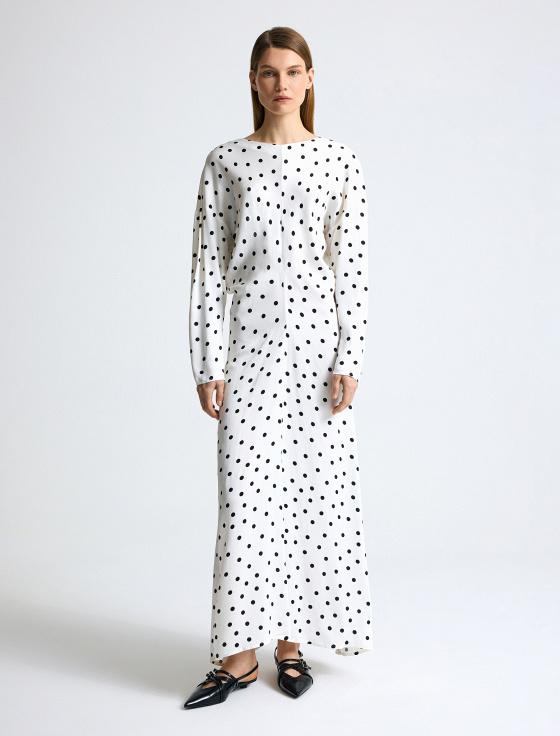 платье миди с принтом polka dot - цена, описание и отзывы - фото №2