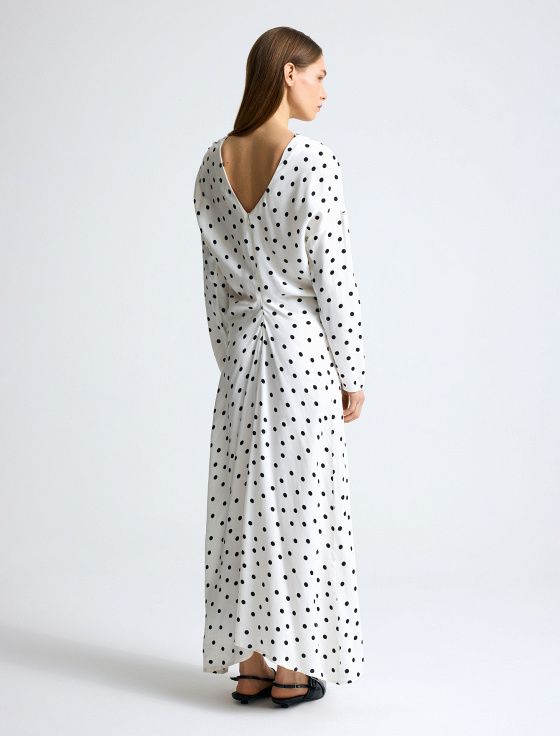 платье миди с принтом polka dot - цена, описание и отзывы - фото №4