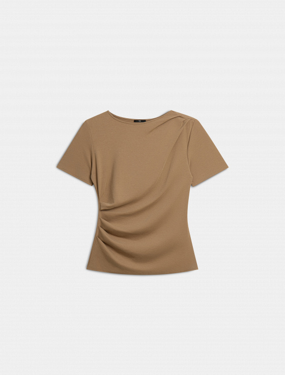 футболка со структурирующими складками - цена, описание и отзывы - фото №1