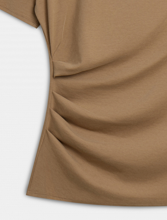 футболка со структурирующими складками - цена, описание и отзывы - фото №8