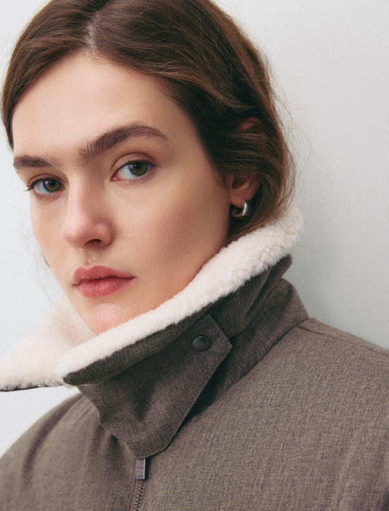 куртка с воротником из шерсти - цена, описание и отзывы - фото №4