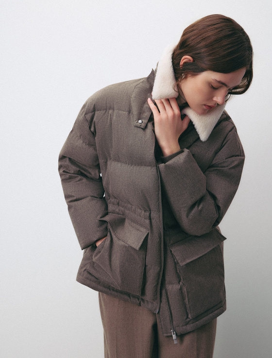 куртка с воротником из шерсти - цена, описание и отзывы - фото №5