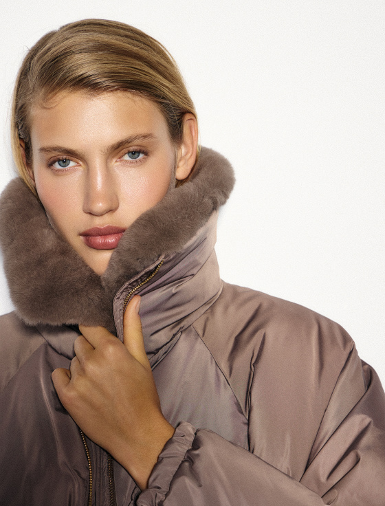 куртка с отделкой из натурального меха кролика - цена, описание и отзывы - фото №6