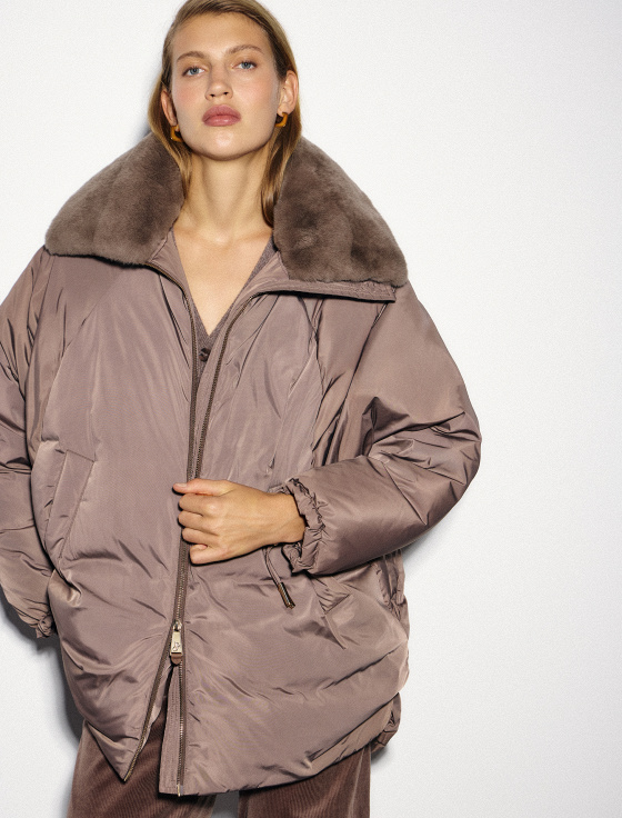 куртка с отделкой из натурального меха кролика - цена, описание и отзывы - фото №4