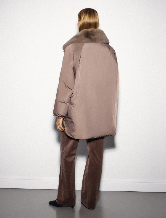 куртка с отделкой из натурального меха кролика - цена, описание и отзывы - фото №5