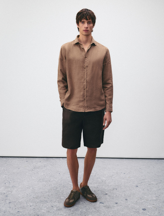 рубашка из 100% стиранного льна - цена, описание и отзывы - фото №3