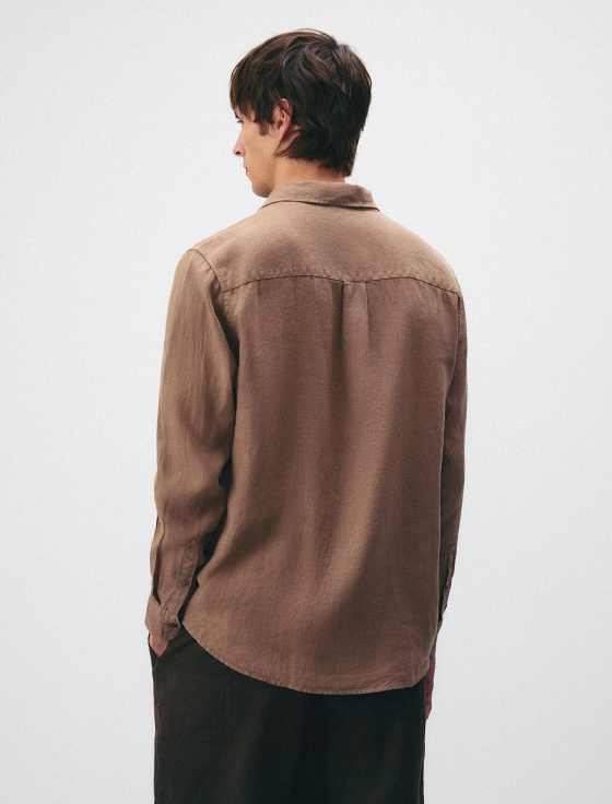 рубашка из 100% стиранного льна - цена, описание и отзывы - фото №2