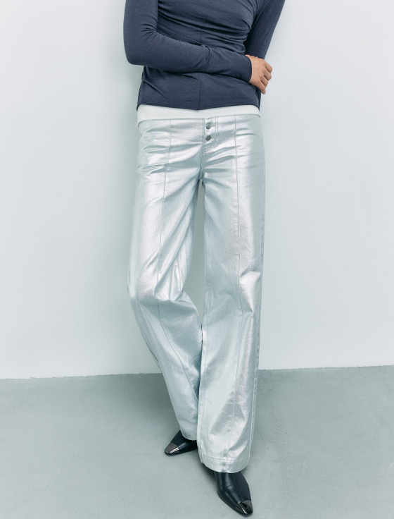 брюки из 100% хлопка c серебряным покрытием - цена, описание и отзывы - фото №3