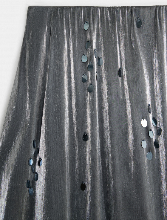 юбка-баллон миди с вышивкой пайетками - цена, описание и отзывы - фото №6