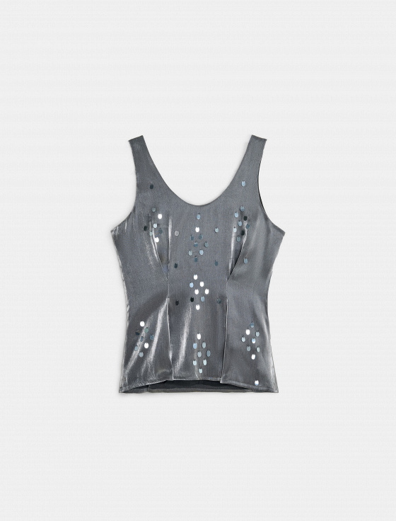 топ из вискозы с пайетками - цена, описание и отзывы - фото №8