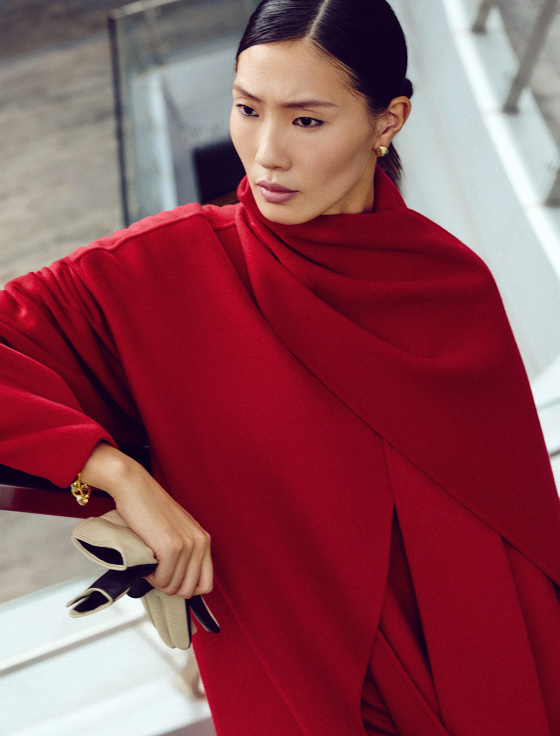 пальто из шерсти с шарфом - цена, описание и отзывы - фото №4