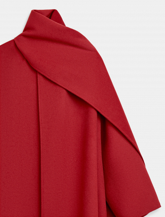 пальто из шерсти с шарфом - цена, описание и отзывы - фото №10