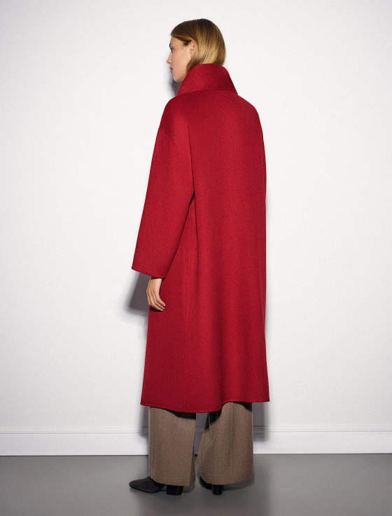 пальто из шерсти с шарфом - цена, описание и отзывы - фото №8