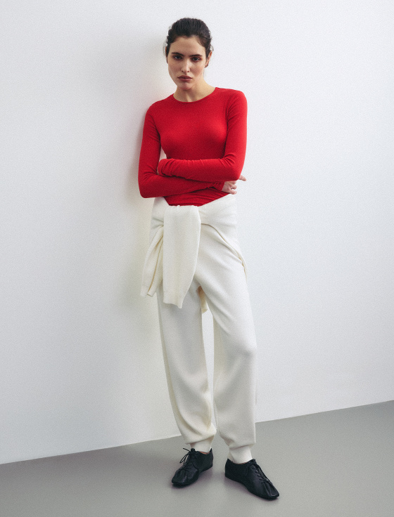 лонгслив из тенсела и шерсти - цена, описание и отзывы - фото №4