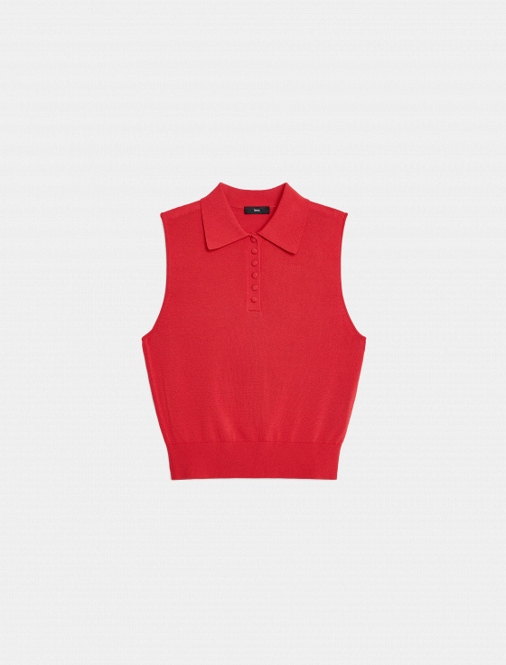 жилет из вискозы с отложным воротом - цена, описание и отзывы - фото №1