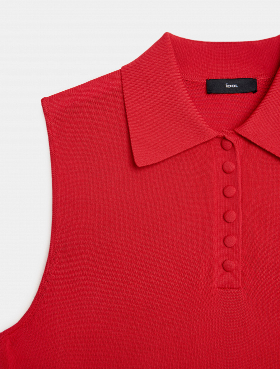 жилет из вискозы с отложным воротом - цена, описание и отзывы - фото №3