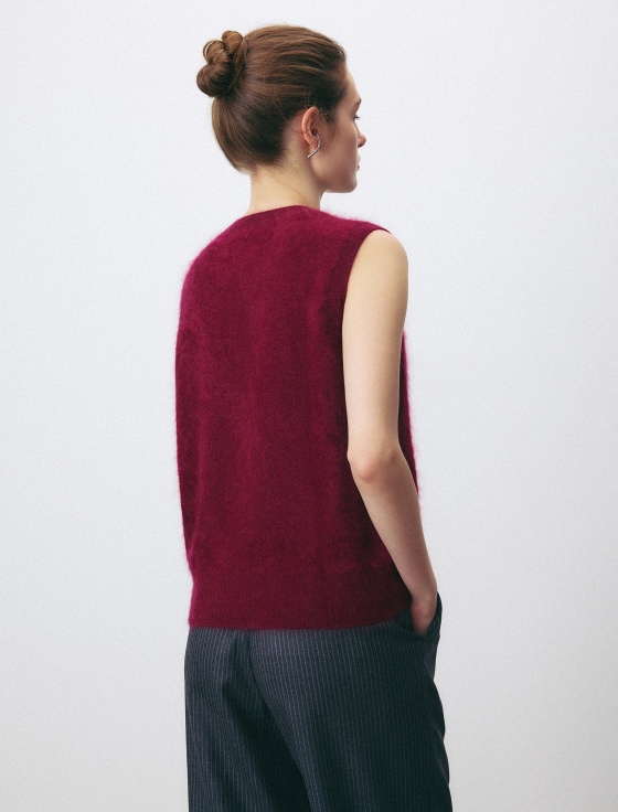 жилет из 100% brushed cashmere - цена, описание и отзывы - фото №4