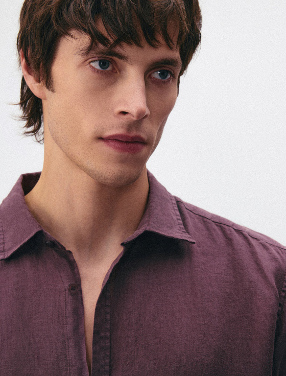 рубашка из 100% стиранного льна - цена, описание и отзывы - фото №6