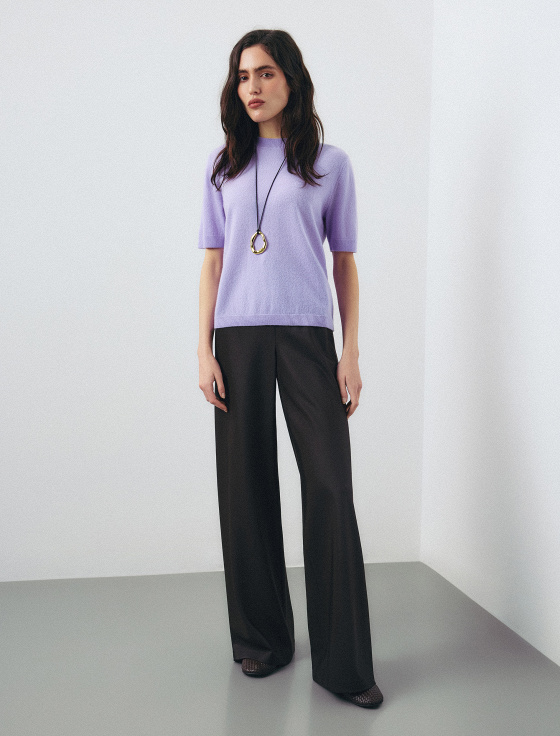 джемпер из шерсти и кашемира с коротким рукавом - цена, описание и отзывы - фото №4