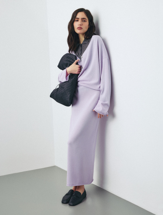 юбка миди из шерсти и шёлка - цена, описание и отзывы - фото №3