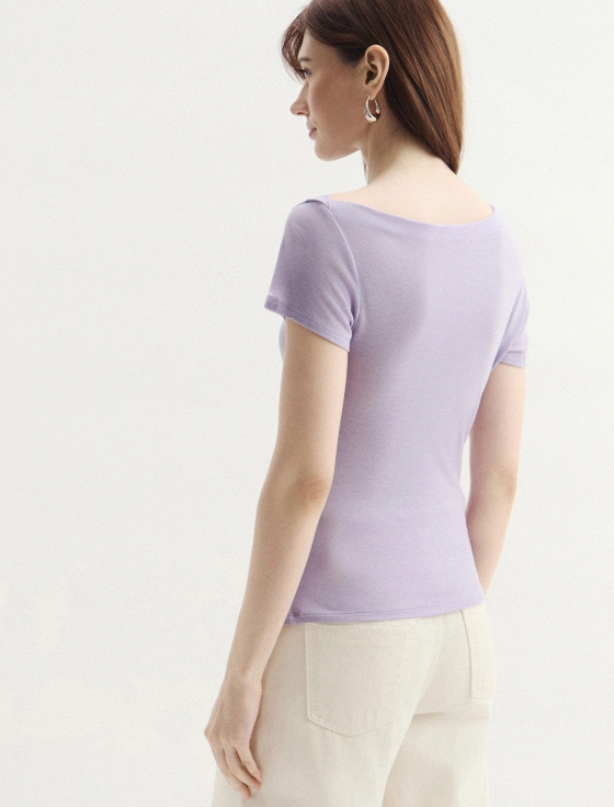футболка из тенсела и шерсти - цена, описание и отзывы - фото №3