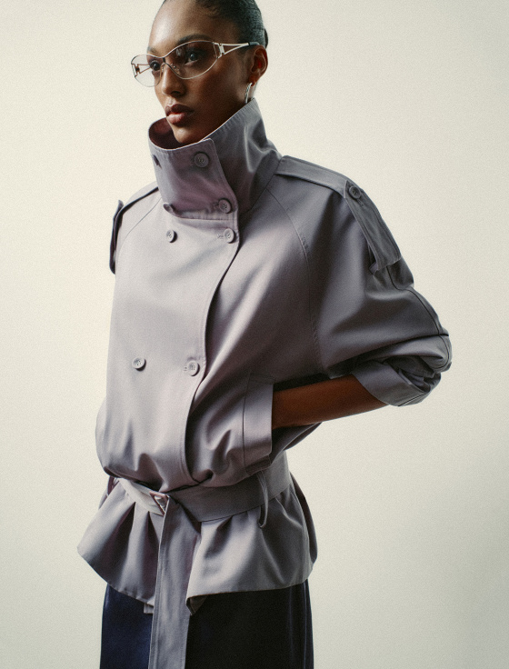 плащ укороченный двубортный - цена, описание и отзывы - фото №2