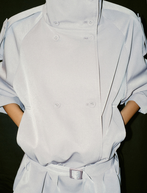 плащ укороченный двубортный - цена, описание и отзывы - фото №3