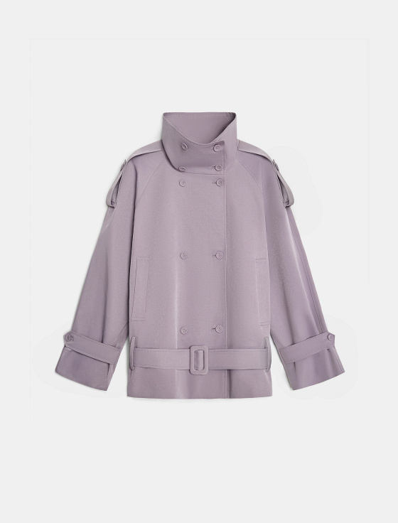 плащ укороченный двубортный - цена, описание и отзывы - фото №1