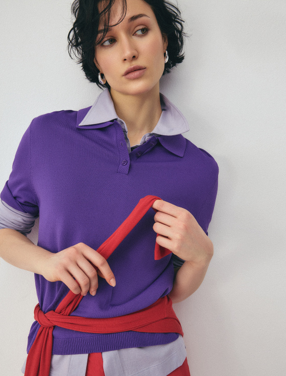 джемпер-поло из вискозы - цена, описание и отзывы - фото №3