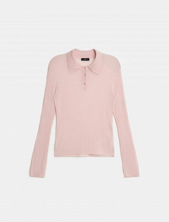 джемпер-поло из 100% шерсти - цена, описание и отзывы - фото №1