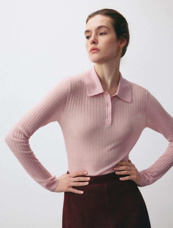 джемпер-поло из 100% шерсти - цена, описание и отзывы - фото №2