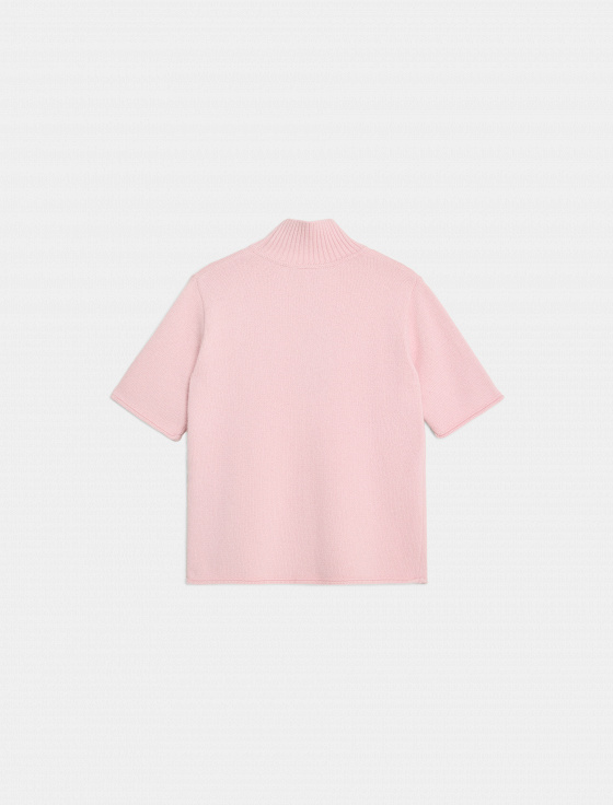 свитер из шерсти с коротким рукавом - цена, описание и отзывы - фото №7