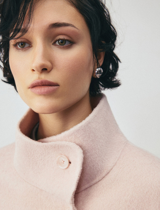 полупальто из шерсти и шёлка - цена, описание и отзывы - фото №7