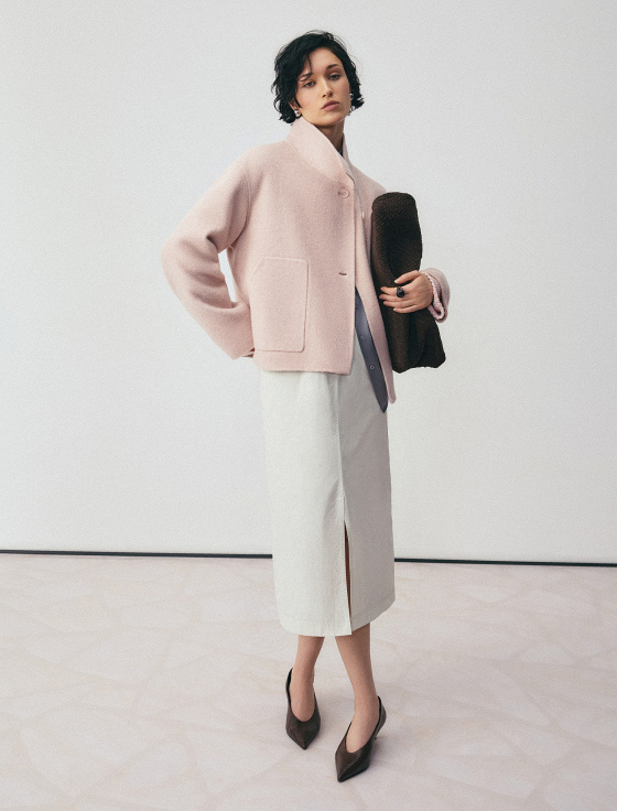 полупальто из шерсти и шёлка - цена, описание и отзывы - фото №5