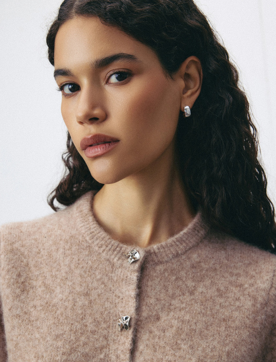 кардиган из смесовой шерсти с коротким рукавом - цена, описание и отзывы - фото №5