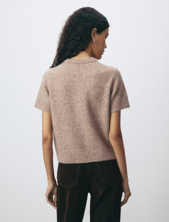 кардиган из смесовой шерсти с коротким рукавом - цена, описание и отзывы - фото №4